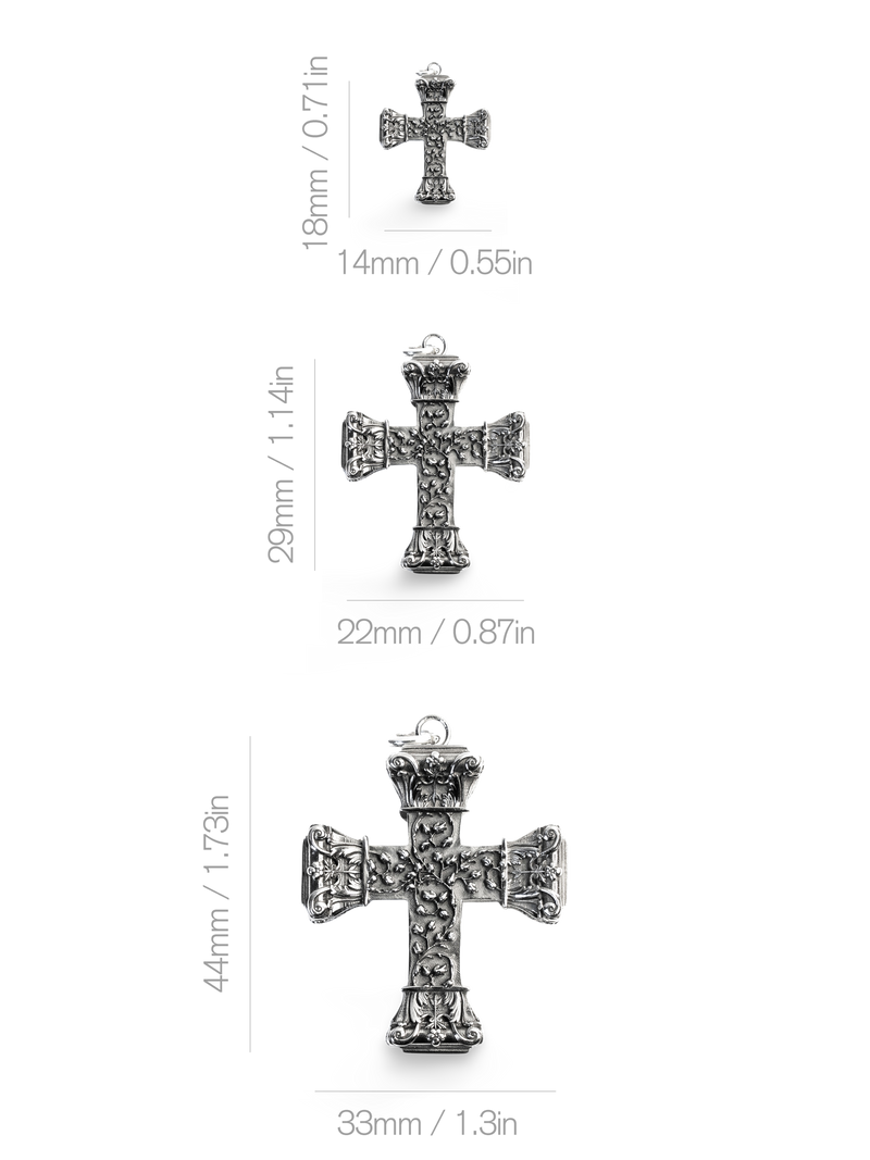 Floral Cross Pendant
