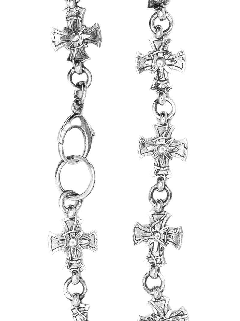 Floral Cross Bracelet