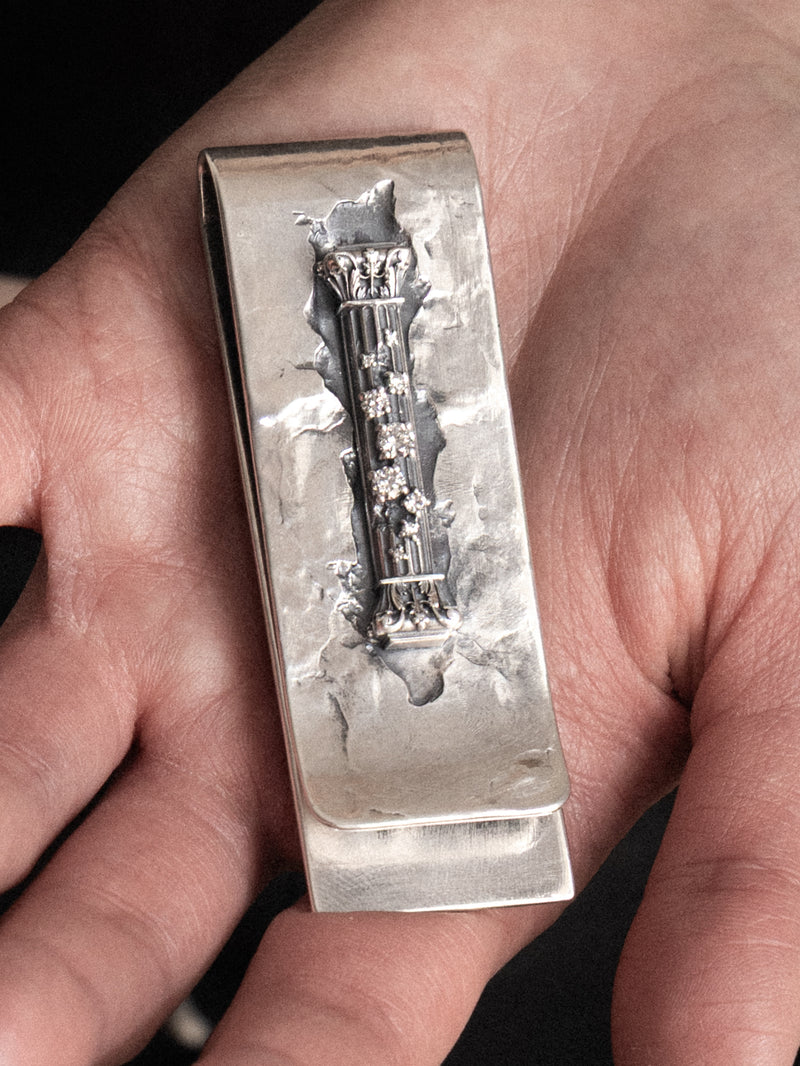 Corinthian Révélé Money Clip, natural diamonds