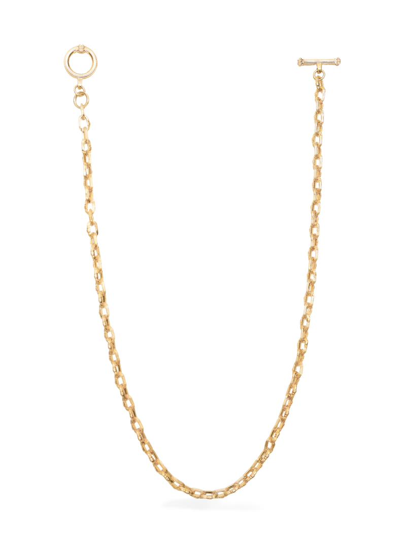 5mm Column-Link Necklace, 18K gold