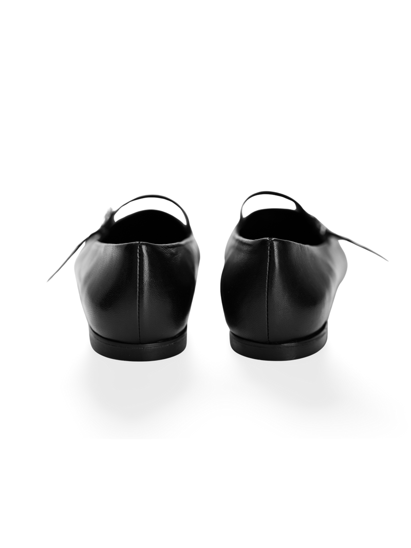 Bow-Buckle Ballet Flat