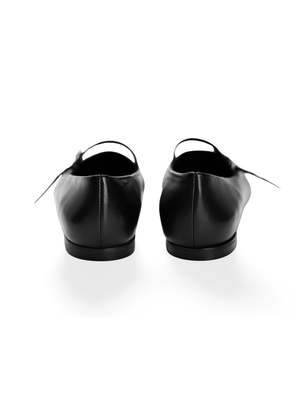 Bow-Buckle Ballet Flat