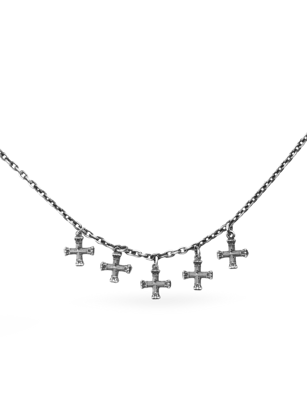 Tiny Crucifix Bracelet, 5 Motifs
