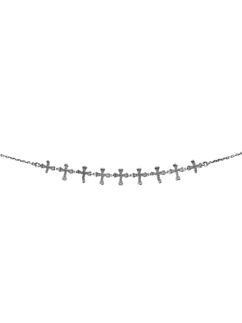 Floral Cross Waist Chain, Small Crosses