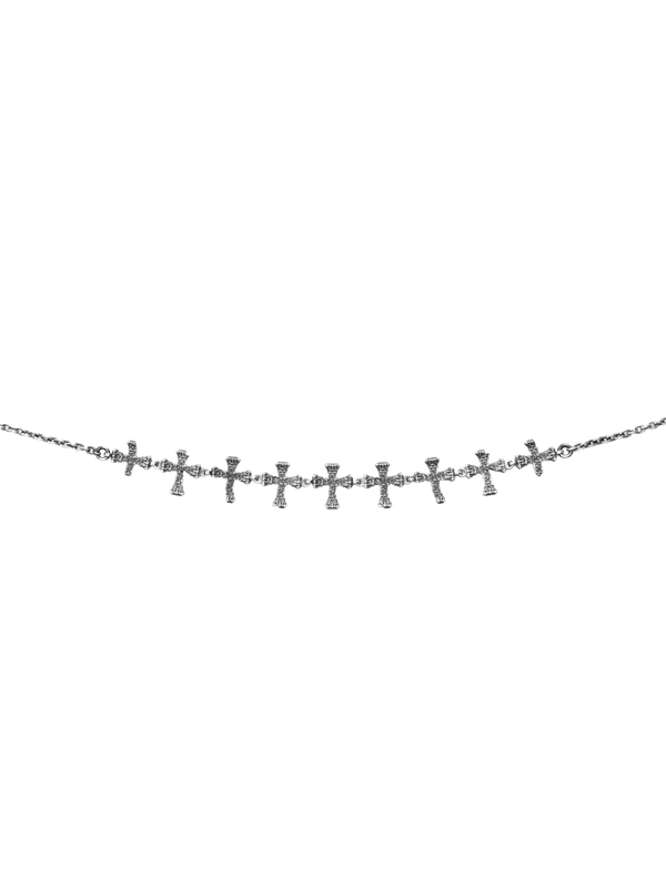 Floral Cross Waist Chain, Small Crosses