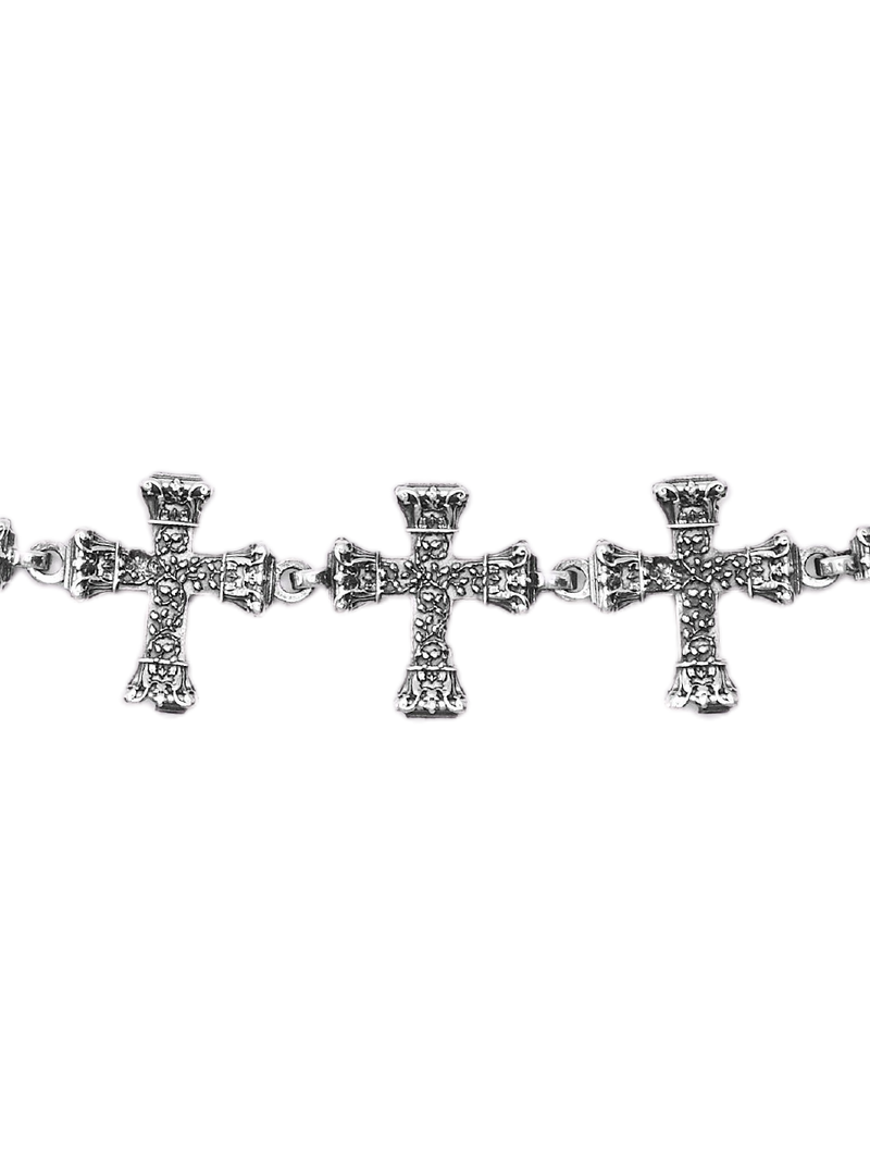 Floral Cross Waist Chain, Small Crosses