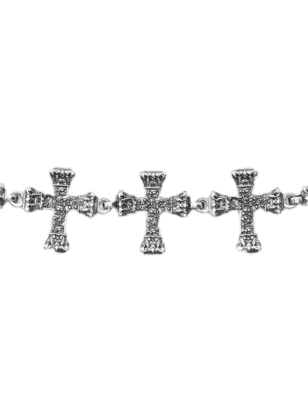 Floral Cross Waist Chain, Small Crosses
