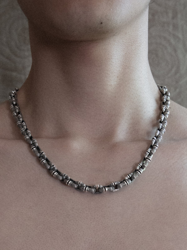 10mm Column-Link Necklace
