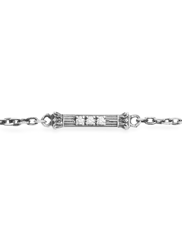 Solo Column Icon Bracelet, Natural Diamonds