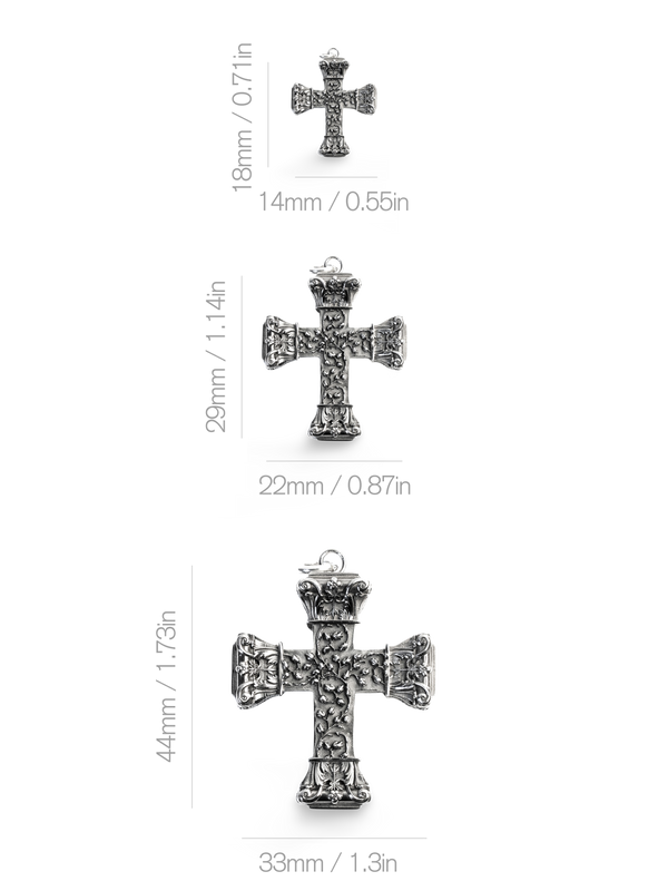 Floral Cross Pendant