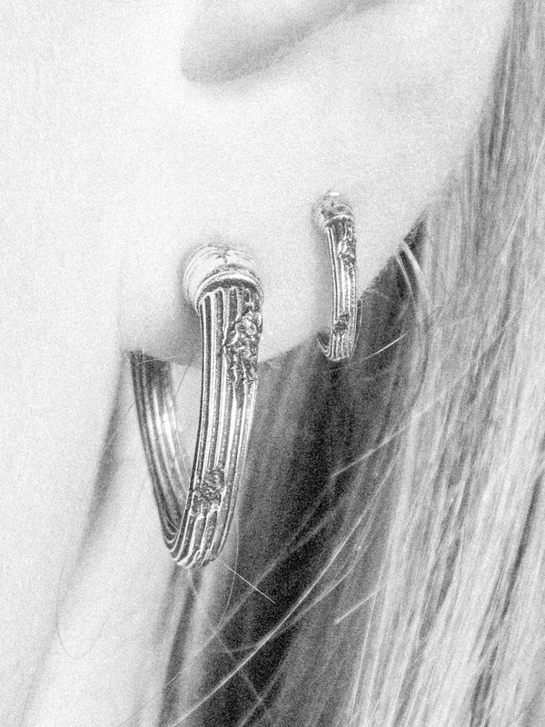 Column Hoop Earring
