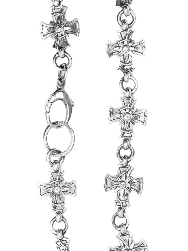 Floral Cross Bracelet