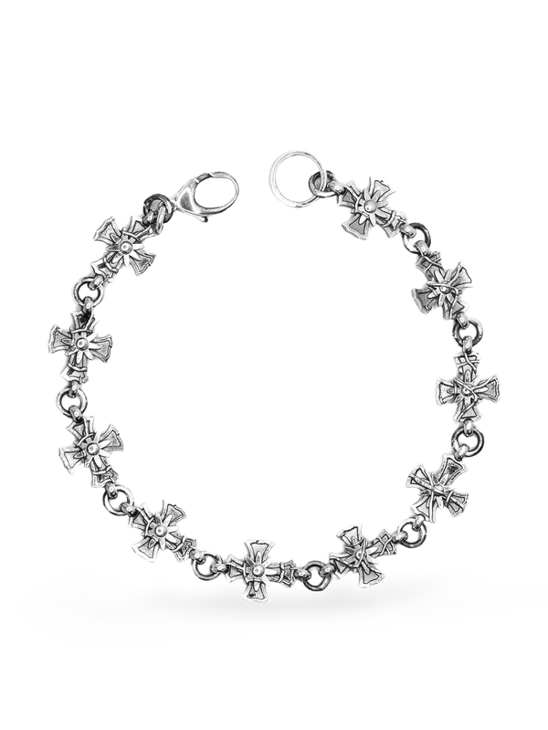 Floral Cross Bracelet
