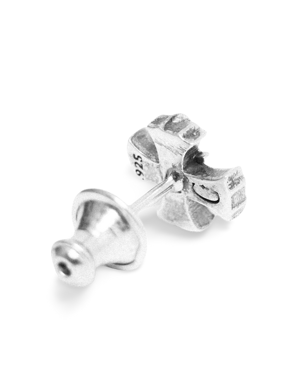 Floral Cross Stud Earring