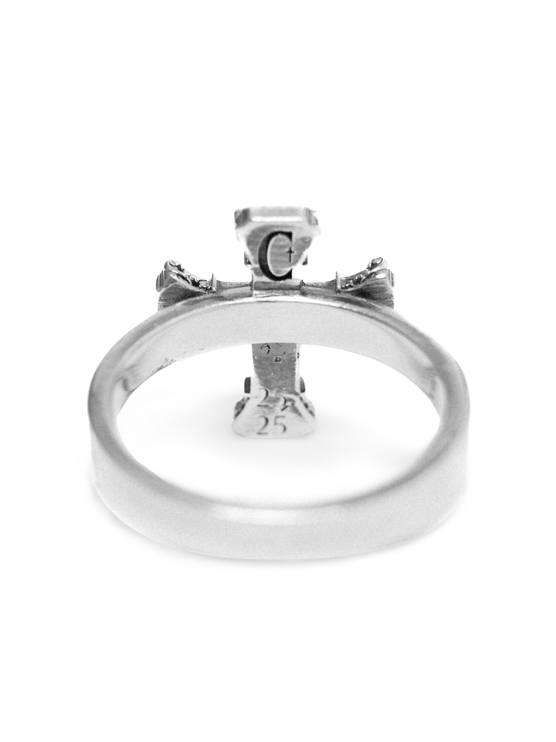 Floral Cross Icon Ring