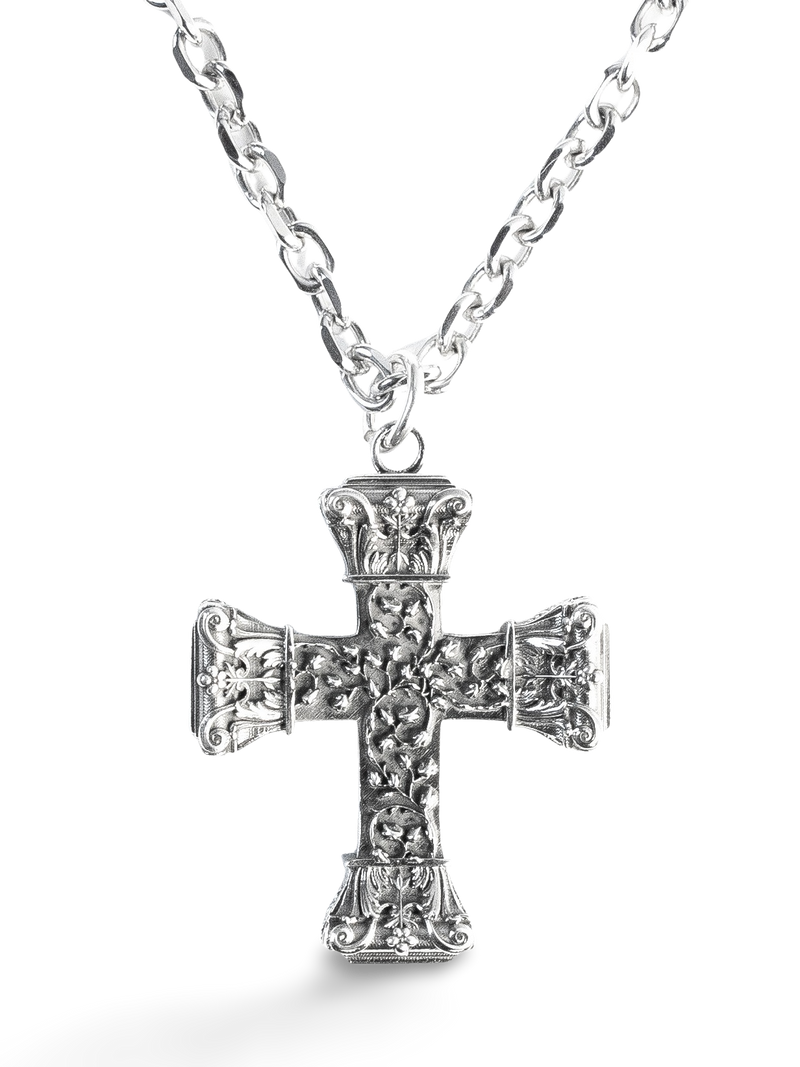 Floral Cross Pendant