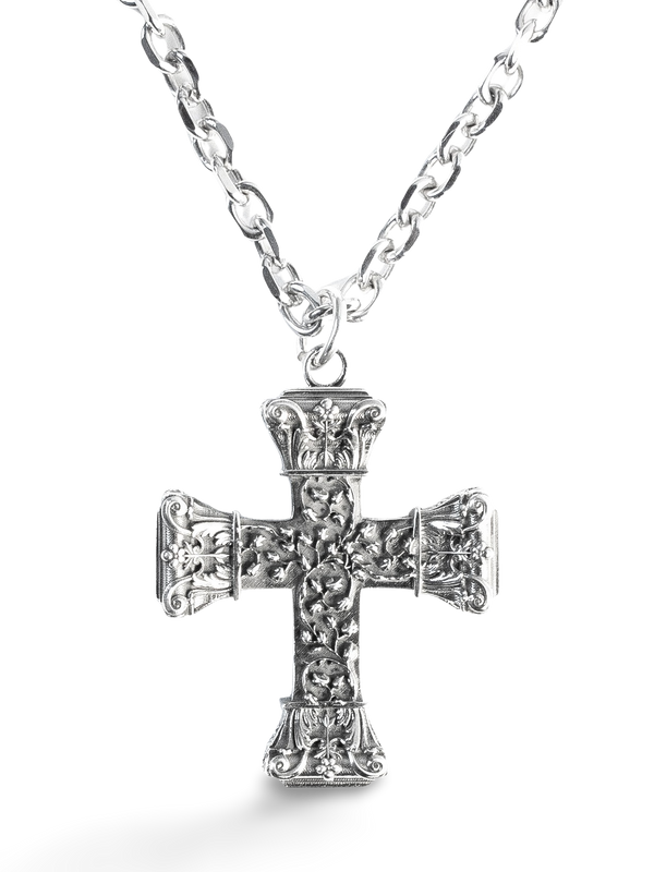 Floral Cross Pendant