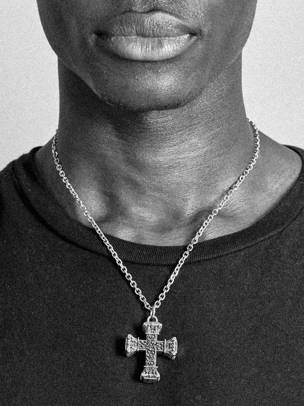 Floral Cross Pendant