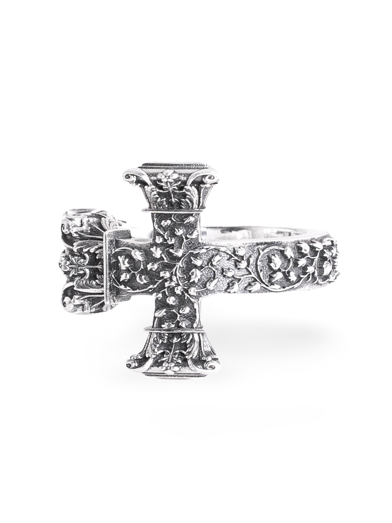 Floral Cross Ring