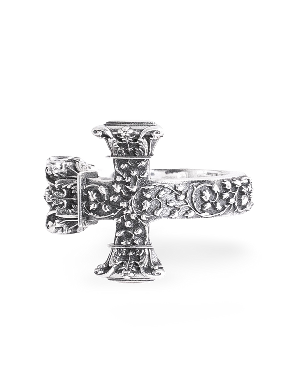Floral Cross Ring