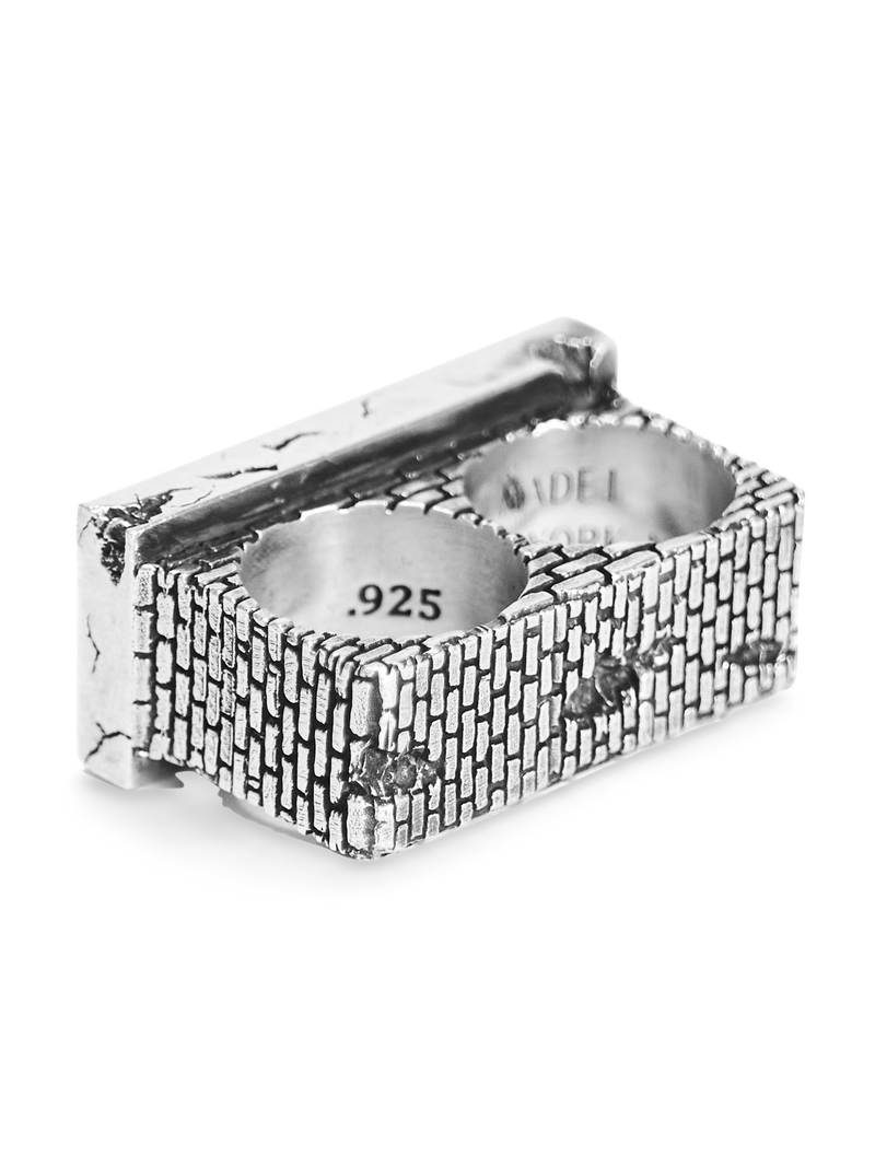 Frieze Two-Finger Ring