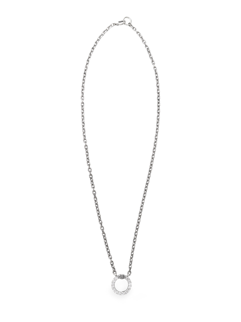 Corinthian Circle Necklace, natural diamonds