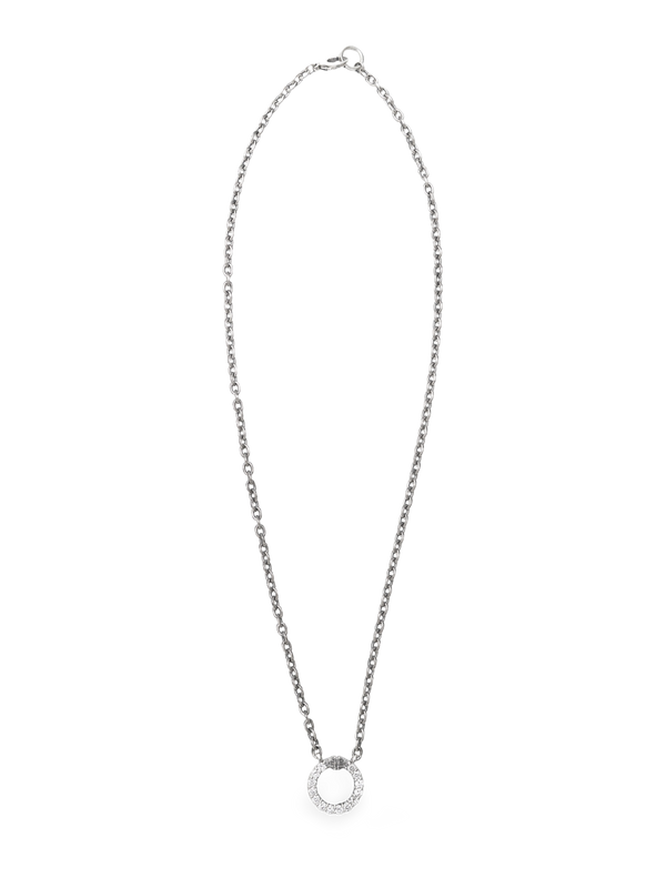 Corinthian Circle Necklace, natural diamonds