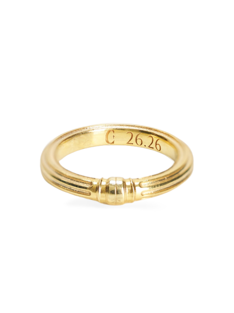 Signature Column Band, 18K gold