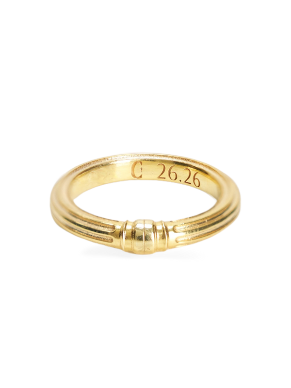 Signature Column Band, 18K gold