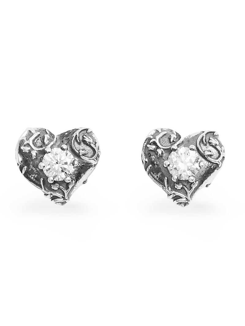 Sacre Coeur Stud Earring, Diamond