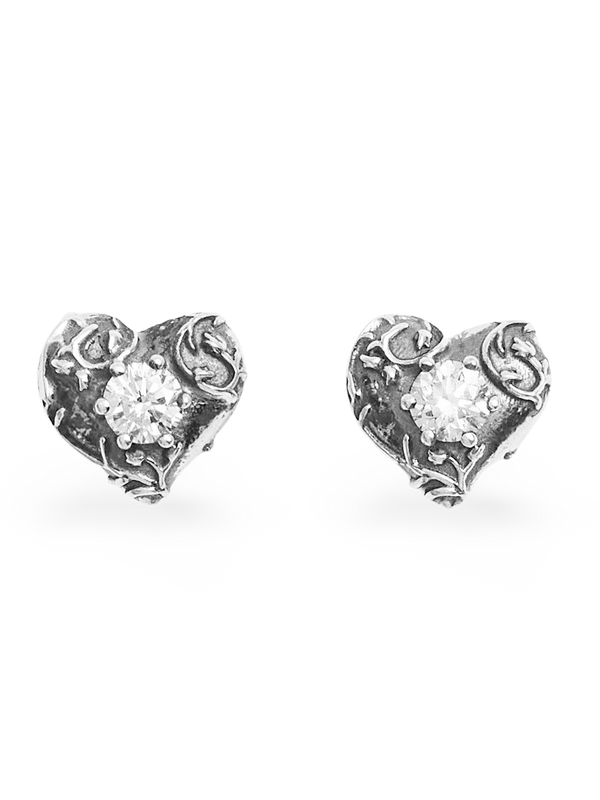 Sacre Coeur Stud Earring, Diamond